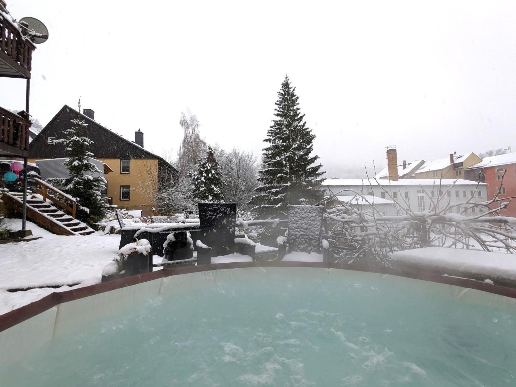 F1 - Urlaubsmagie - Helle Wohnung Mit Sauna & Pool & Whirlpool Sebnitz Kültér fotó